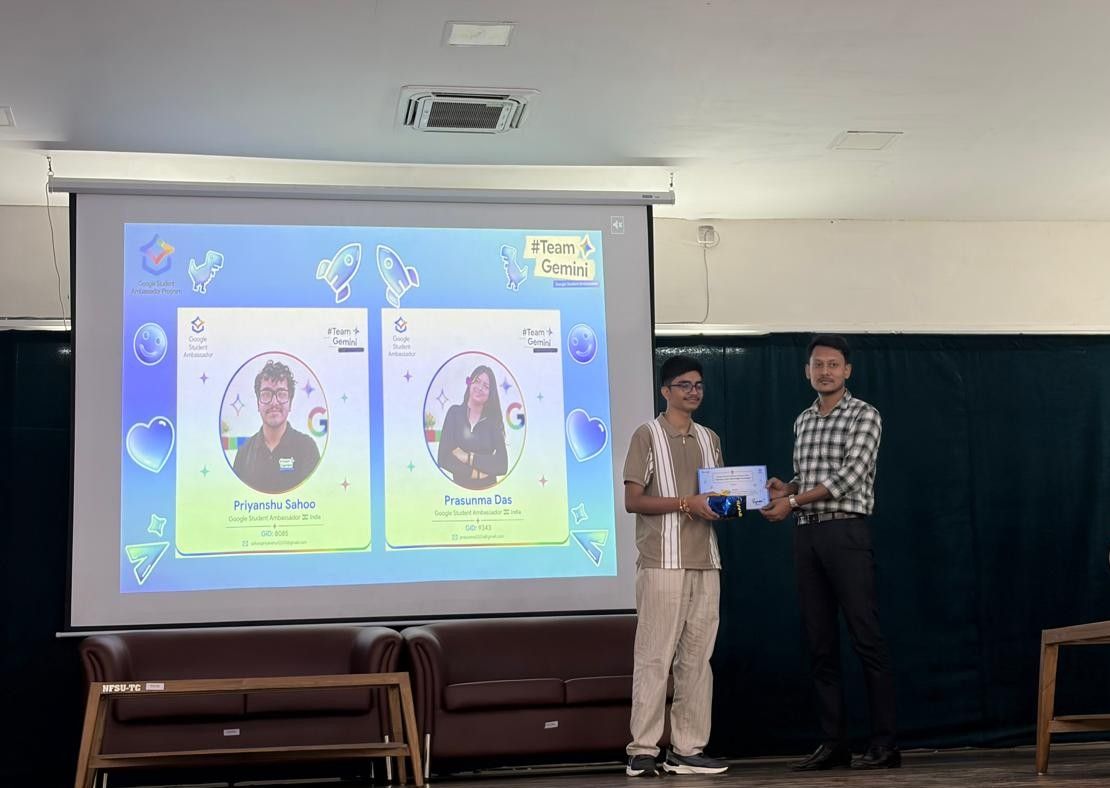 Award moment during Fund My Crazy